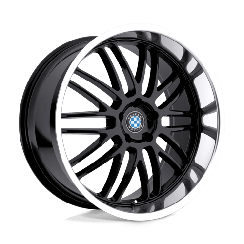 Beyern MESH 17X8 GLOSS BLACK W/ MIRROR CUT LIP