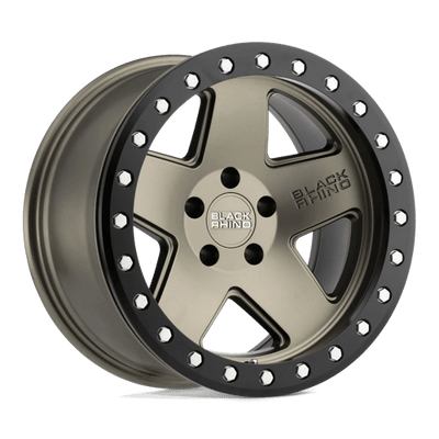 Black Rhino Hard Alloys CRAWLER 18X9.5 MATTE BRONZE W/ BLACK RING