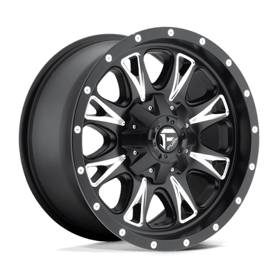 Fuel 1PC D513 THROTTLE 22X14 MATTE BLACK MILLED