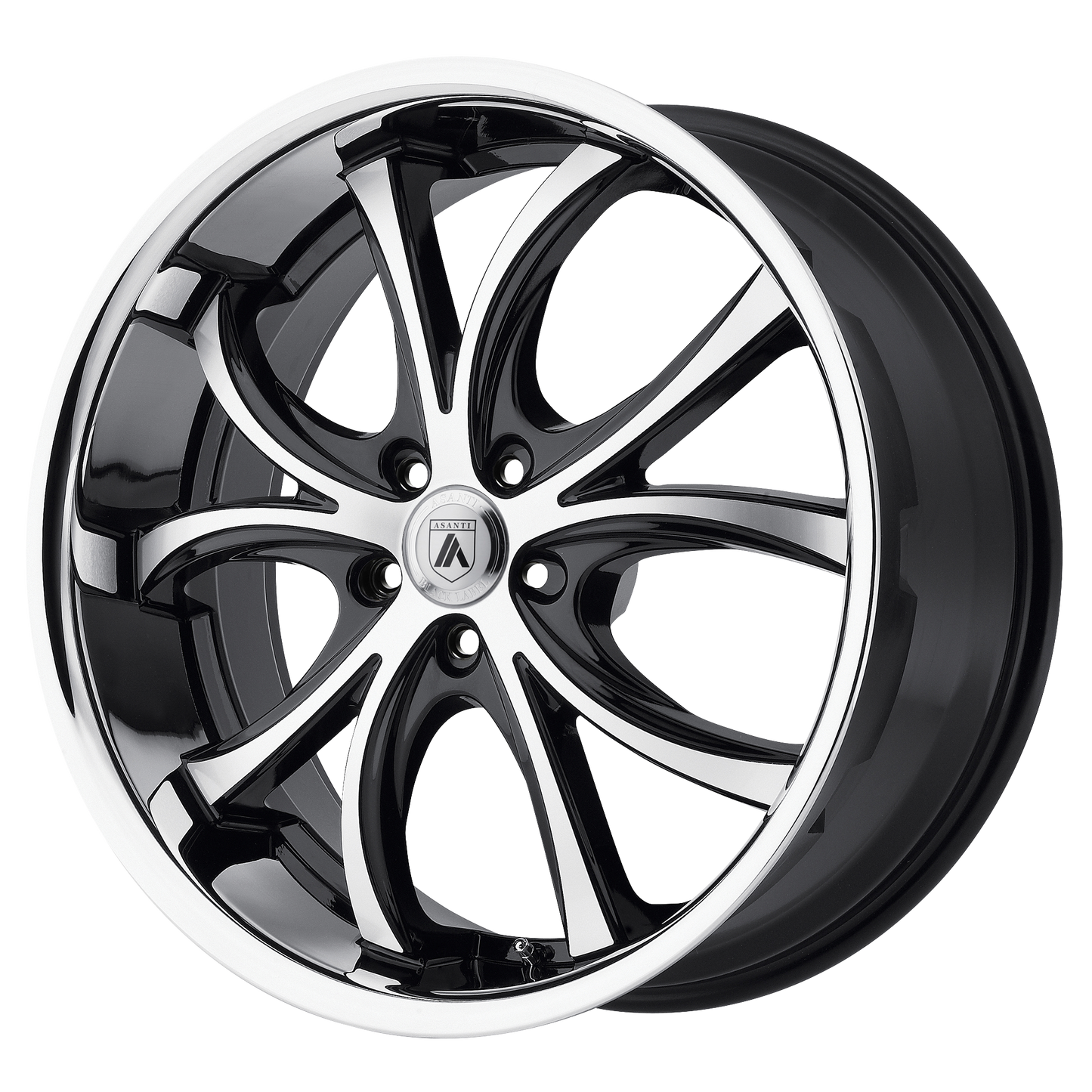 Asanti Black ABL-8 ELEKTRA 20X8.5 MACHINED FACE W/ SS LIP