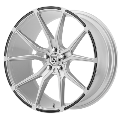 Asanti Black ABL-13 VEGA 22X9 BRUSHED SILVER W/ CARBON FIBER INSERTS