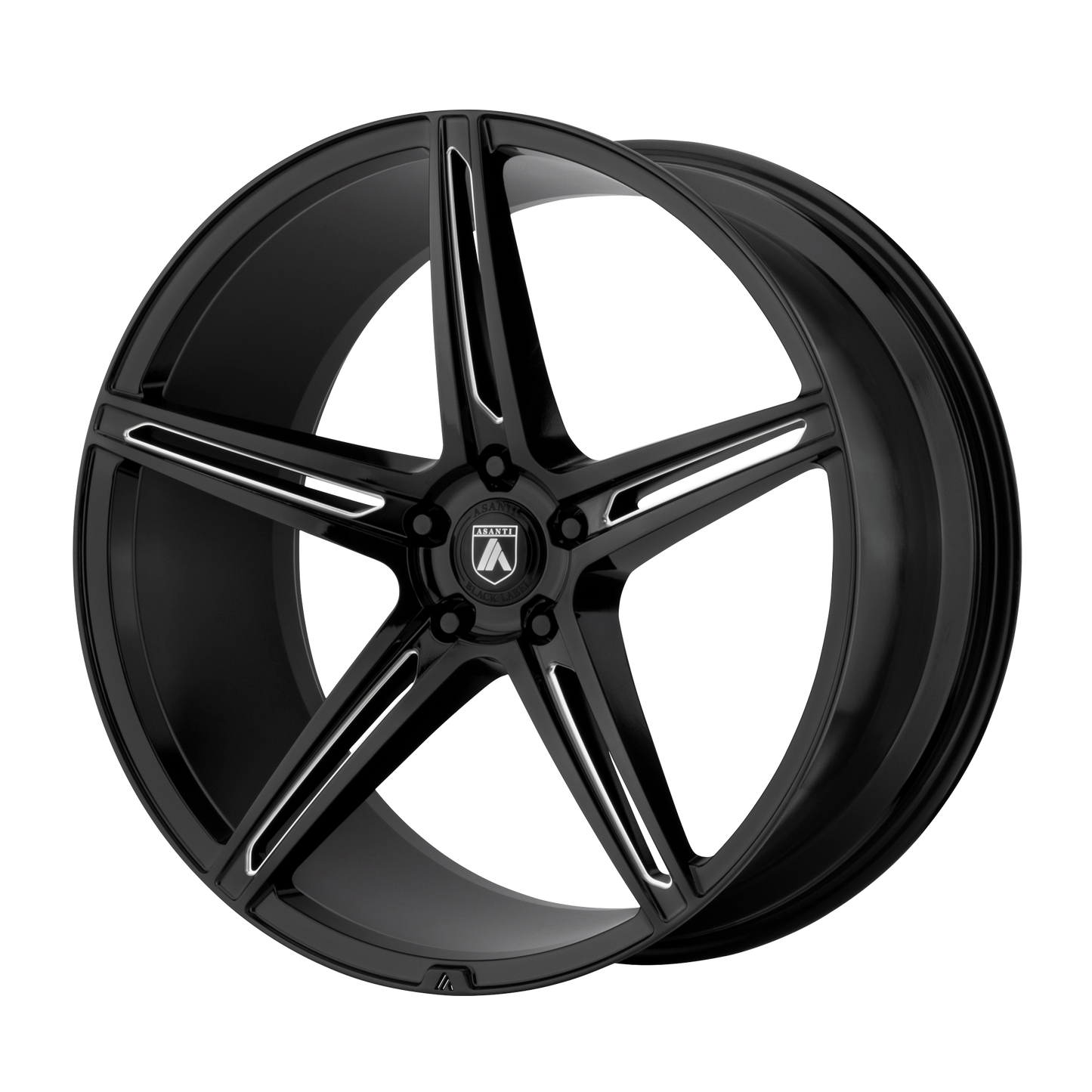 Asanti Black ABL-22 ALPHA 5 20X9 GLOSS BLACK MILLED