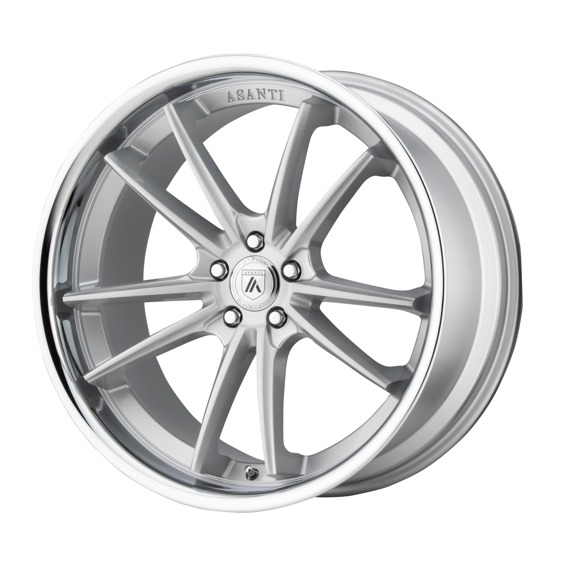 Asanti Black ABL-23 SIGMA 22X9 BRUSHED SILVER W/ CHROME LIP
