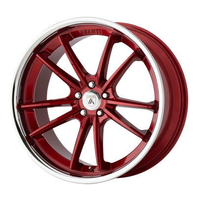 Asanti Black ABL-23 SIGMA 20X9 CANDY RED W/ CHROME LIP