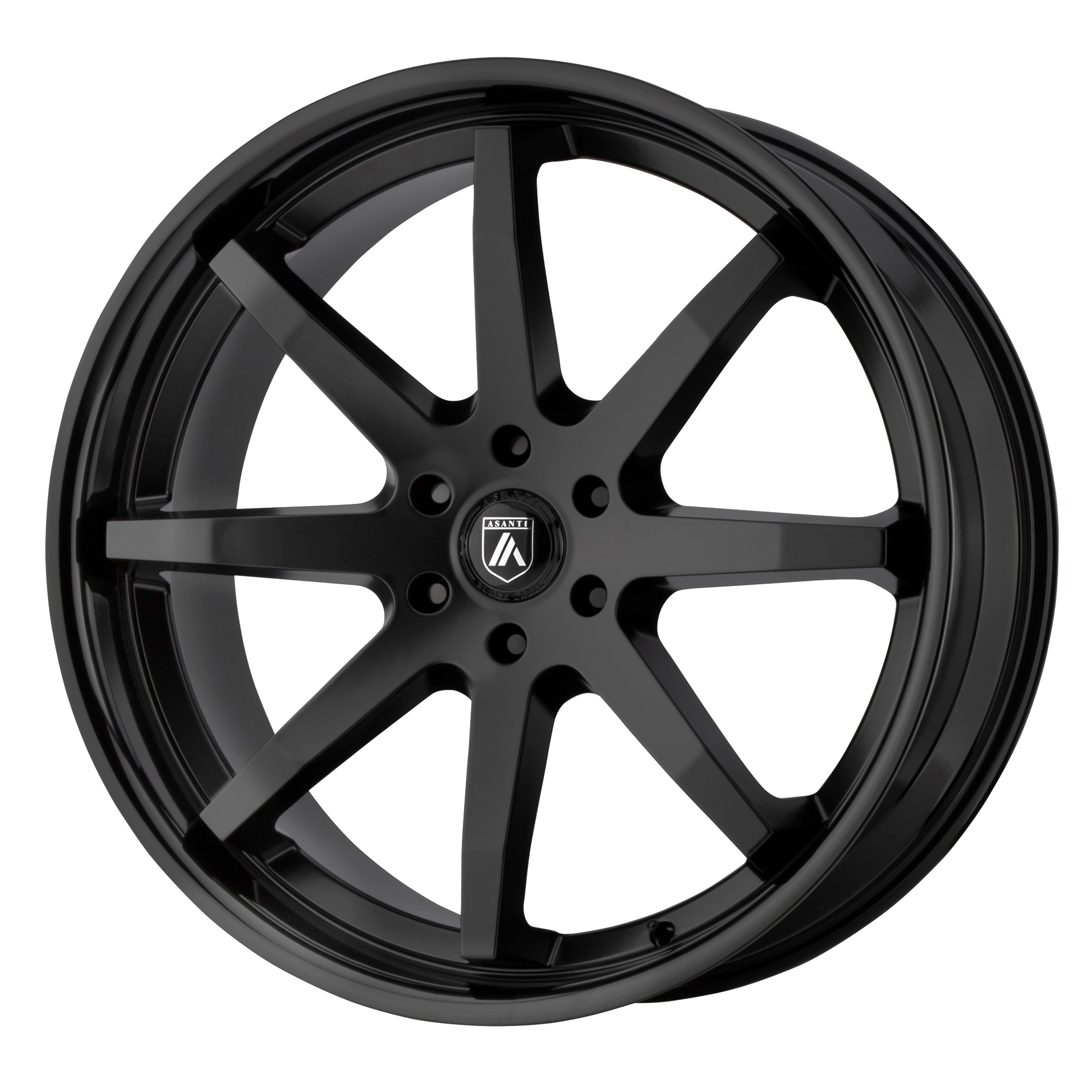 Asanti Black ABL-32 KAISER 20X9 SATIN BLACK W/ GLOSS BLACK LIP