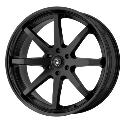 Asanti Black ABL-32 KAISER 20X9 SATIN BLACK W/ GLOSS BLACK LIP