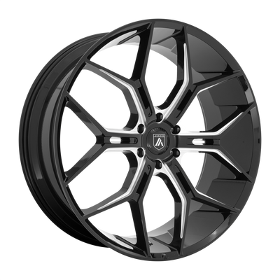 Asanti Black ABL-38 MONARCH TRUCK 22X9.5 GLOSS BLACK MILLED