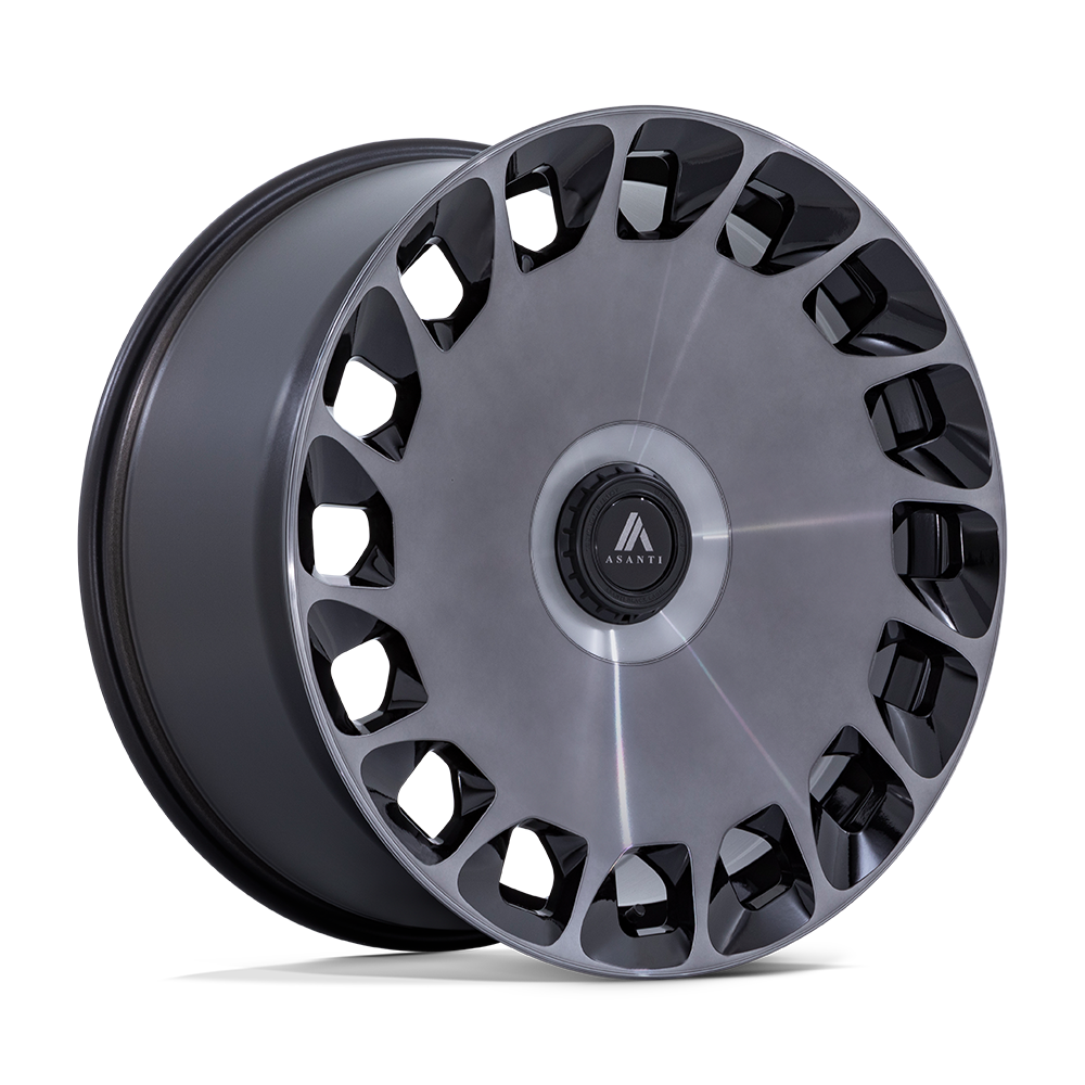 Asanti Black AB045 ARISTOCRAT 20X9 GLOSS BLACK MACHINED FC W/ DDT