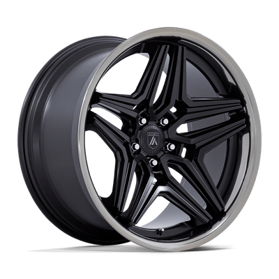 Asanti Black AB046 DUKE 20X9 SATIN BLACK W/ DDT LIP
