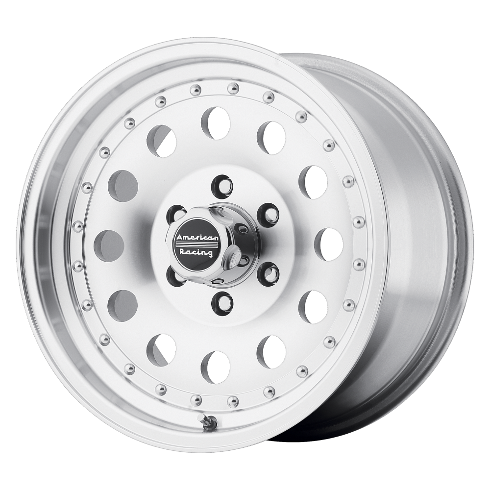 American Racing AR62 OUTLAW II 14X7 MACHINED W/ CLEAR COAT
