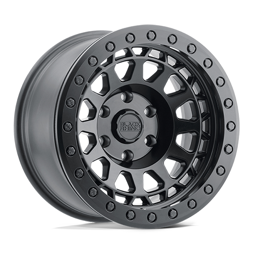 Black Rhino Hard Alloys PRIMM BEADLOCK 17X8.5 MATTE BLACK WITH BLACK BOLTS