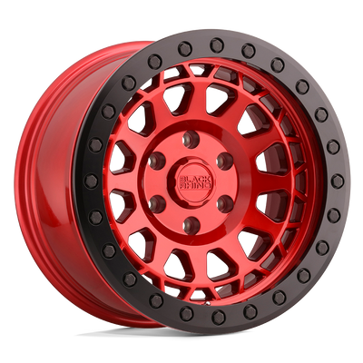 Black Rhino Hard Alloys PRIMM BEADLOCK 17X8.5 CANDY RED WITH BLACK RING