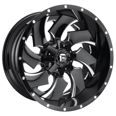 Fuel 1PC D239 CLEAVER 20X12 GLOSS BLACK MILLED