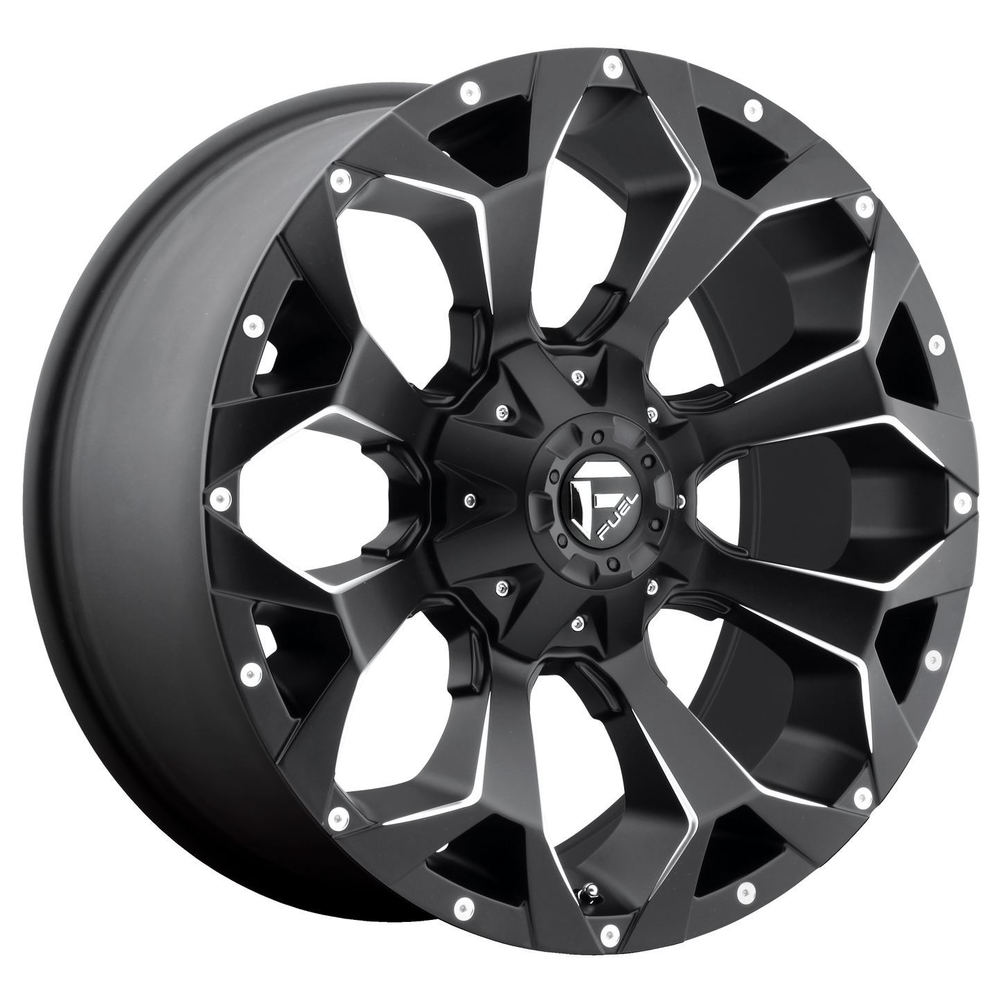 Fuel UTV D546 ASSAULT 15X7 MATTE BLACK MILLED