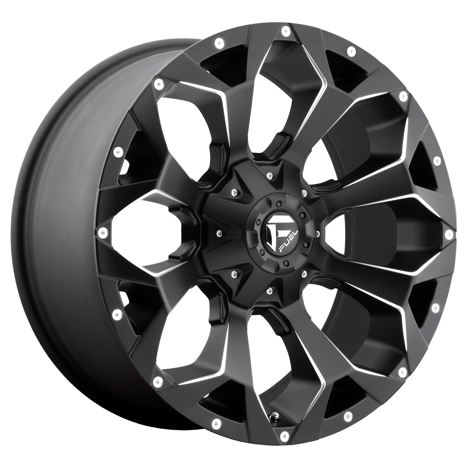 Fuel UTV D546 ASSAULT 15X7 MATTE BLACK MILLED