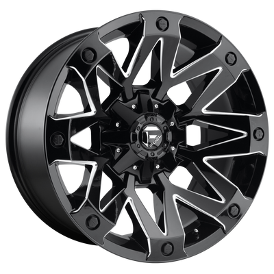 Fuel 1PC D555 AMBUSH 17X9 GLOSS BLACK MILLED