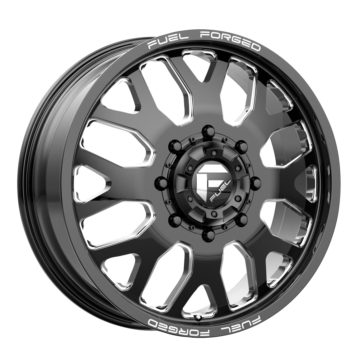 Fuel Mono FF19 24X8.25 GLOSS BLACK MILLED