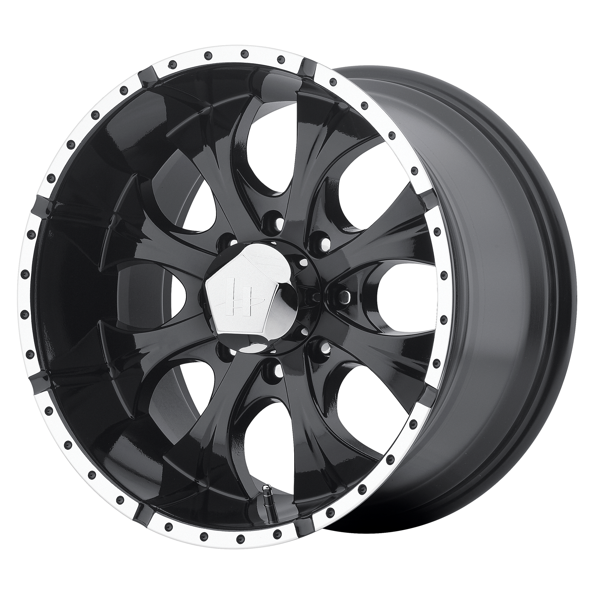 Helo HE791 MAXX 17X9 GLOSS BLACK MACHINED