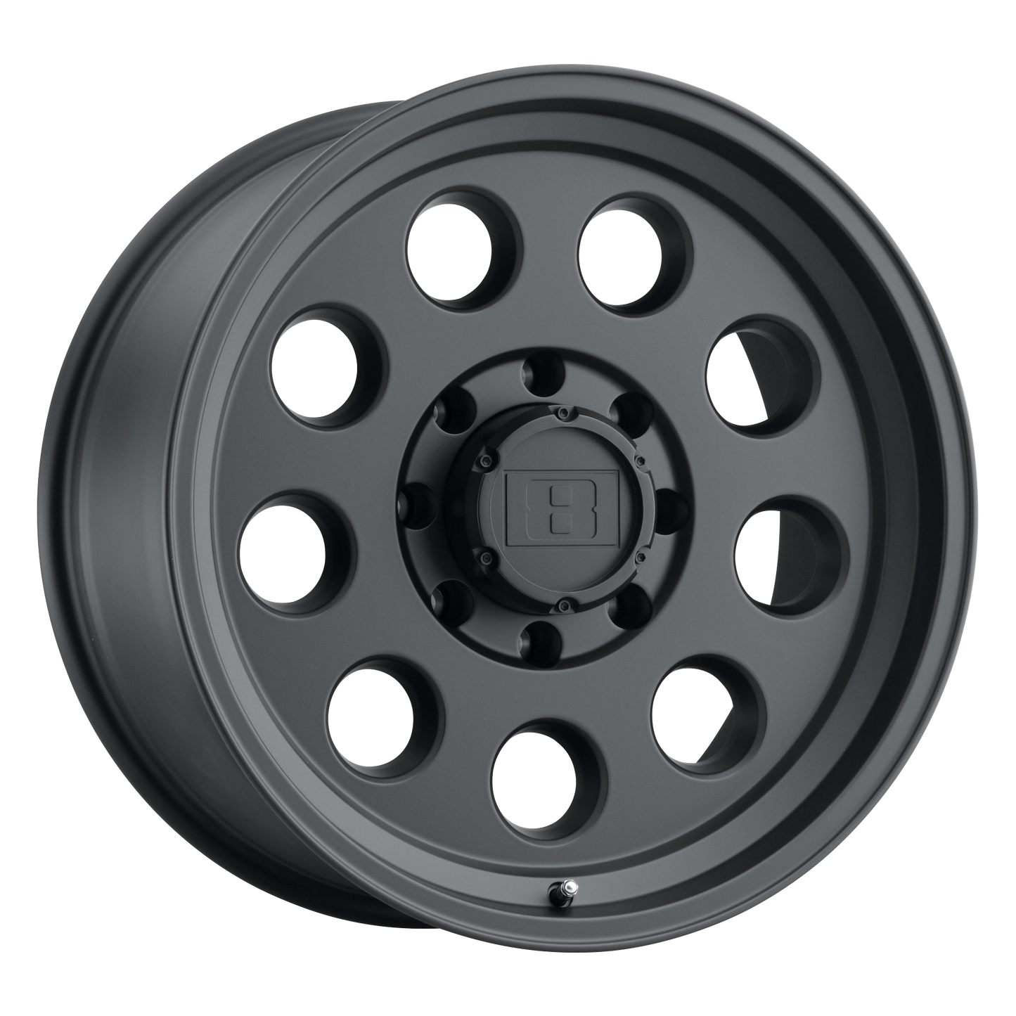 Level 8 HAULER 16X6 MATTE BLACK