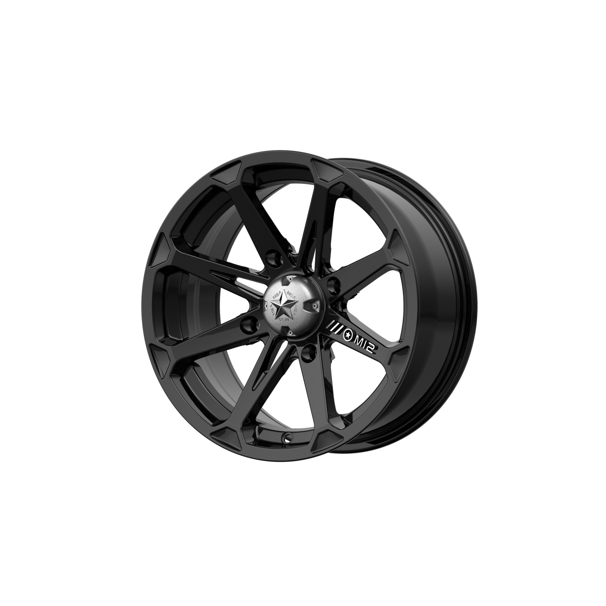 MSA Offroad Wheels M12 DIESEL 22X7 GLOSS BLACK