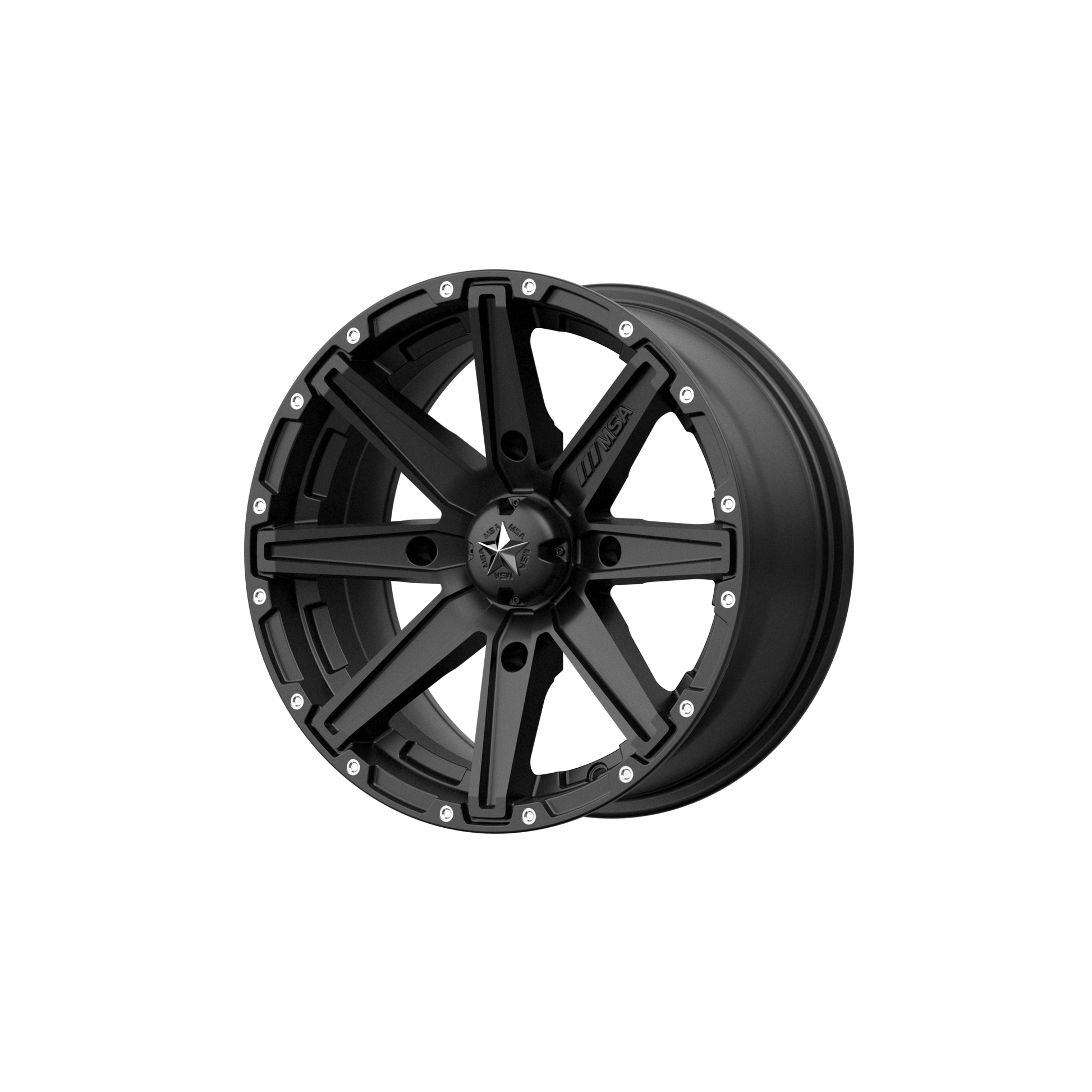 MSA Offroad Wheels M33 CLUTCH 15X10 SATIN BLACK