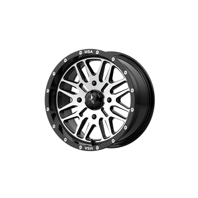 MSA Offroad Wheels M38 BRUTE 14X7 GLOSS BLACK MACHINED