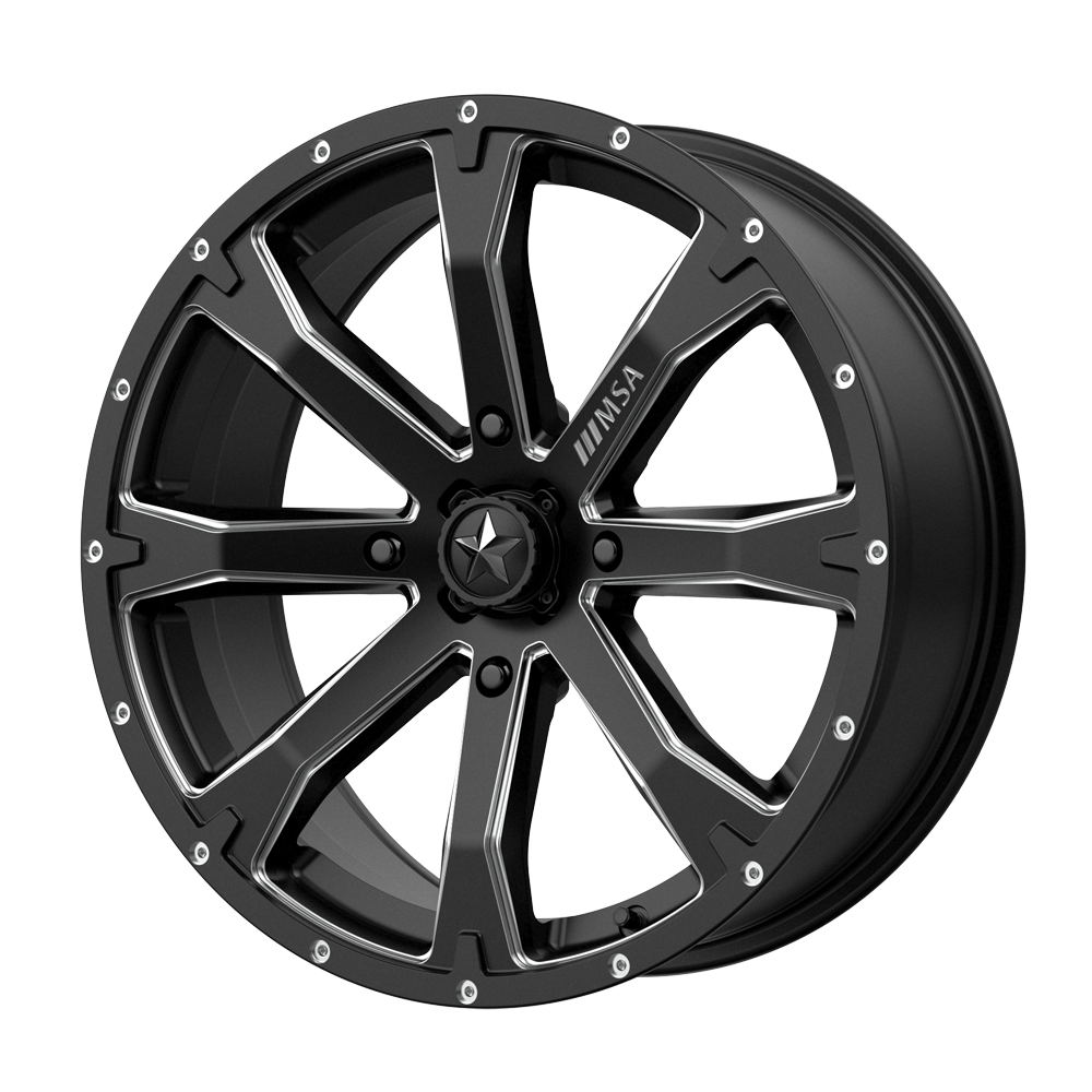 MSA Offroad Wheels M42 BOUNTY 15X7 SATIN BLACK MILLED