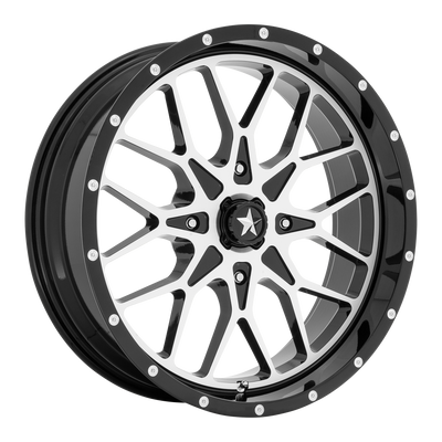 MSA Offroad Wheels M45 PORTAL 14X7 GLOSS BLACK MACHINED