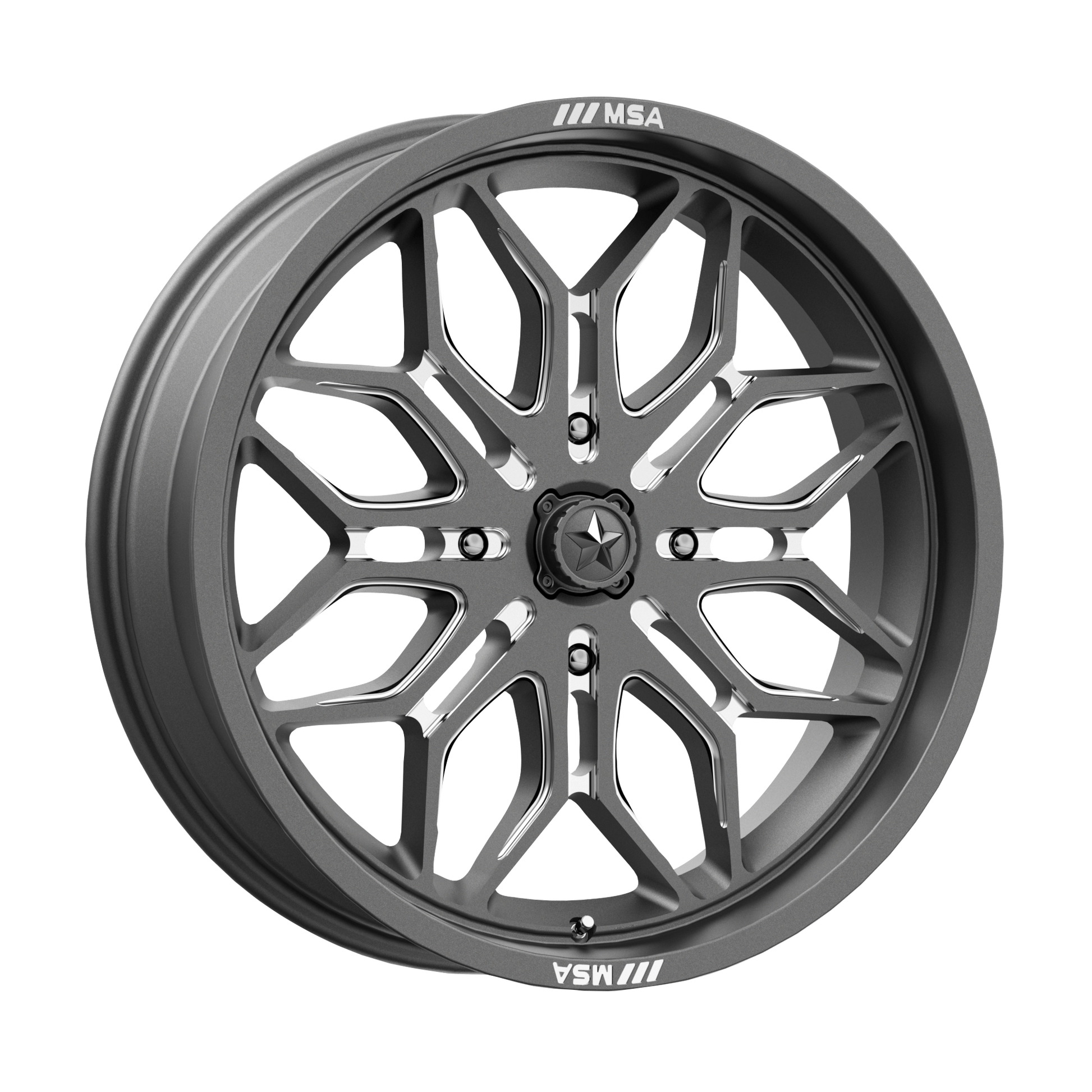 MSA Offroad Wheels M47 SNIPER 22X7 GUNMETAL MILLED