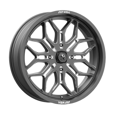 MSA Offroad Wheels M47 SNIPER 22X7 GUNMETAL MILLED