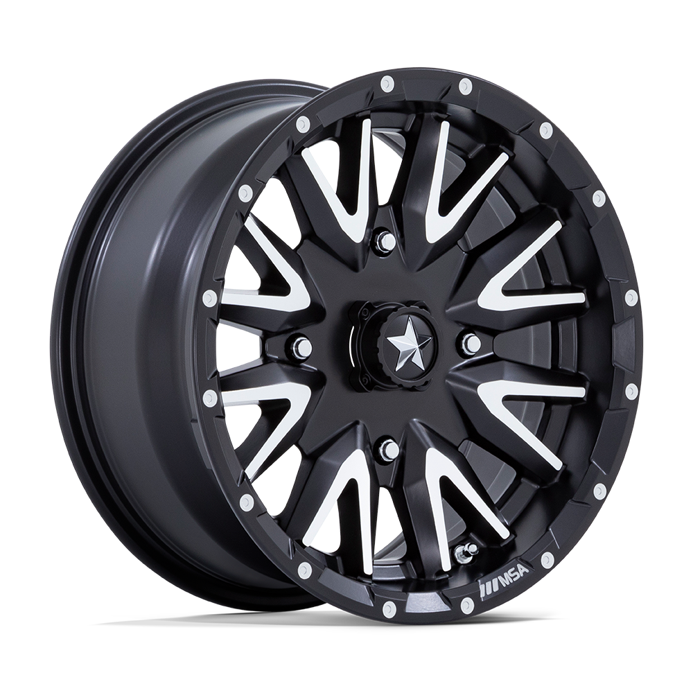 MSA Offroad Wheels M49 CREED 14X7 MATTE BLACK MACHINED