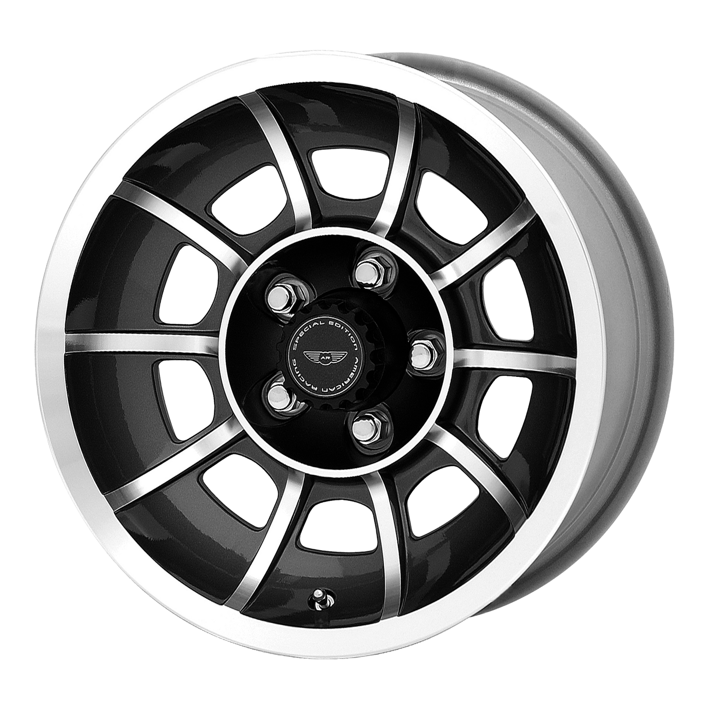 American Racing Vintage VN47 VECTOR 15X8.5 SATIN BLACK MACHINED