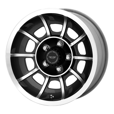 American Racing Vintage VN47 VECTOR 15X8.5 SATIN BLACK MACHINED