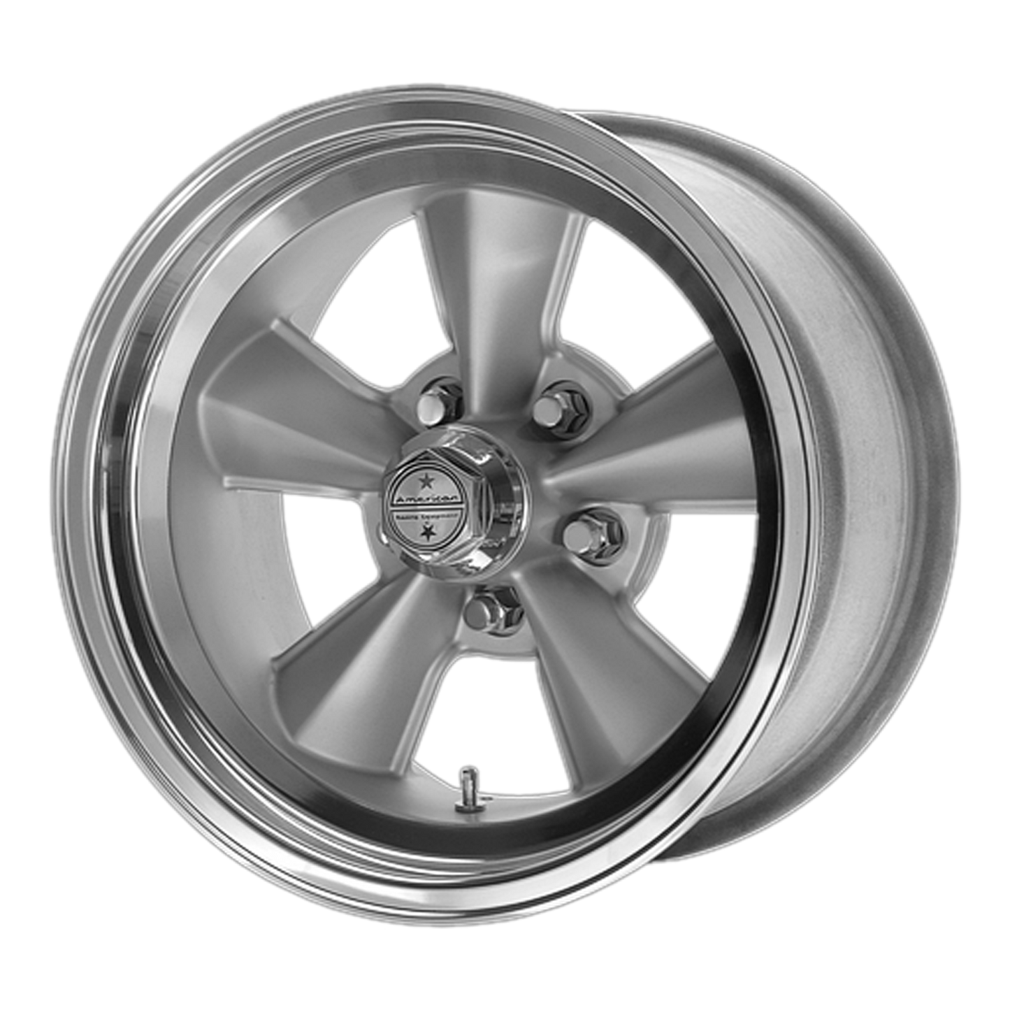American Racing Vintage VNT70R 15X7 GUN METAL W/ POLISHED LIP