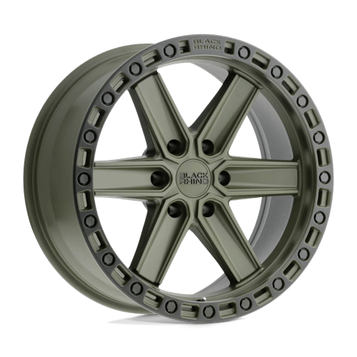 Black Rhino Hard Alloys HENDERSON 17X9 OLIVE DRAB GREEN W/ BLACK RING
