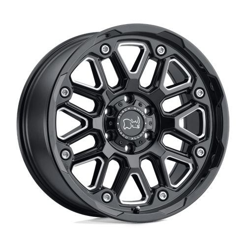 Black Rhino Hard Alloys HOLLISTER 18X9.5 GLOSS BLACK W/ MILLED SPOKES