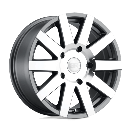 Black Rhino Hard Alloys JOURNEY 17X7.5 GLOSS GUNMETAL W/ MIRROR-CUT FACE