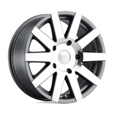 Black Rhino Hard Alloys JOURNEY 17X7.5 GLOSS GUNMETAL W/ MIRROR-CUT FACE