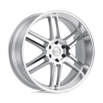 Black Rhino Hard Alloys KATAVI 22X10 SILVER W/ MIRROR-CUT FACE