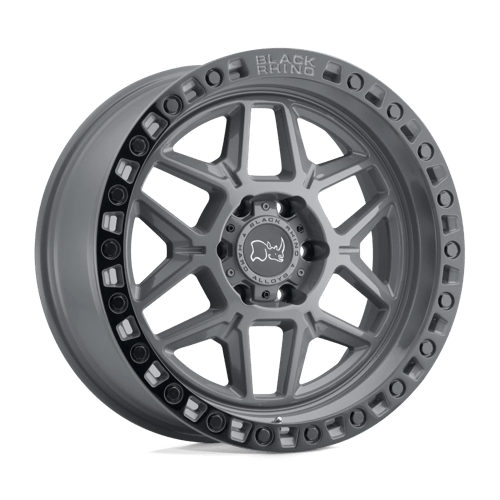 Black Rhino Hard Alloys KELSO 17X9 BATTLESHIP GRAY W/ BLACK RING