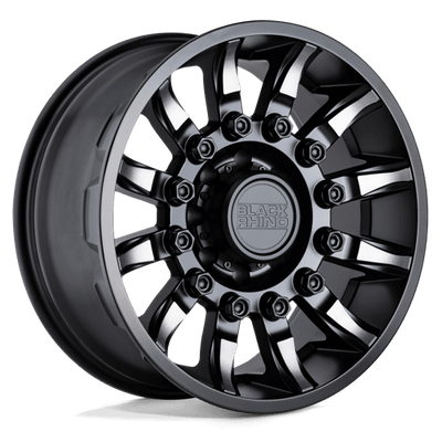 Black Rhino Hard Alloys MISSION 17X8.5 MATTE BLACK W/ MACHINED TINTED SPOKES