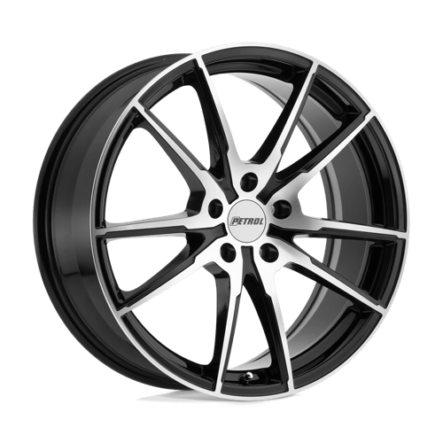 Petrol P0A 17X8 GLOSS BLACK W/ MACHINED CUT FACE