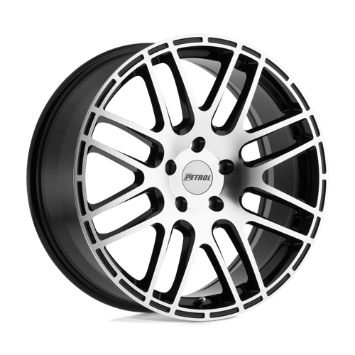 Petrol P6A 18X8 GLOSS BLACK W/ MACHINED CUT FACE