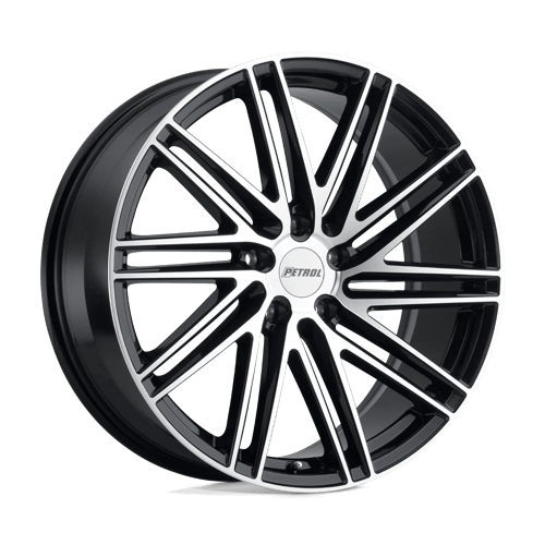 Petrol P1C 18X8 GLOSS BLACK W/ MACHINED FACE