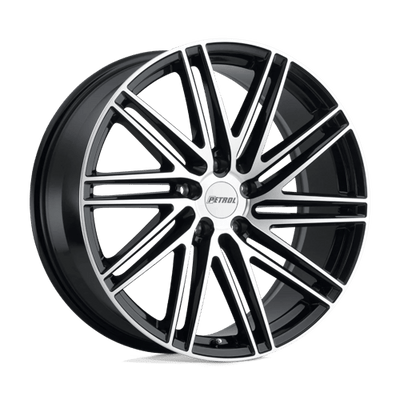 Petrol P1C 18X8 GLOSS BLACK W/ MACHINED FACE