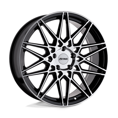 Petrol P3C 19X8 GLOSS BLACK W/ MACHINED FACE