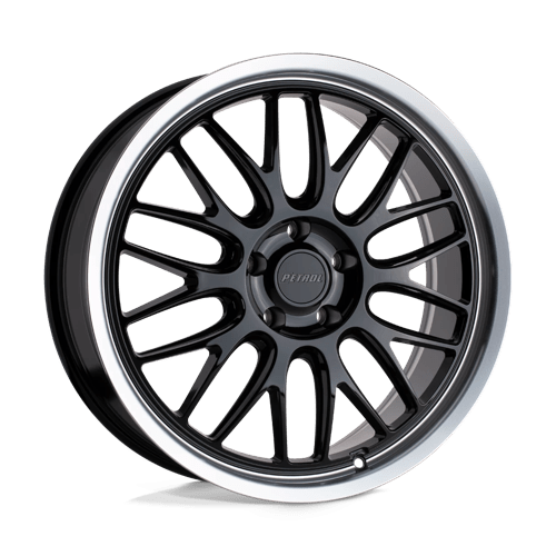 Petrol P4C 18X8 GLOSS BLACK W/ MACHINED CUT LIP