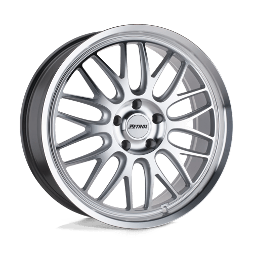 Petrol P4C 18X8 SILVER W/ MACHINED FACE & LIP