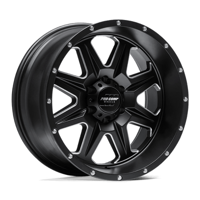 Pro Comp Alloys PA63 RECON 20X10 SATIN BLACK MILLED