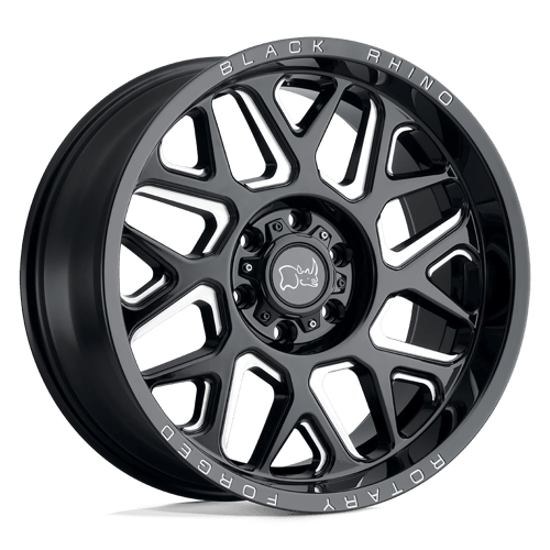 Black Rhino Hard Alloys REAPER 20X9.5 GLOSS BLACK & MILLED